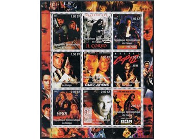 CONGO (KINSHASA) 2001 Cinema, film 9v MNH**