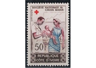 COSTA D'AVORIO 1964 Croce Rossa MNH**