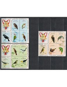CUBA 1970 Christmas, birds 15v MNH**