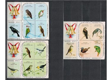 CUBA 1970 Christmas, birds 15v MNH**