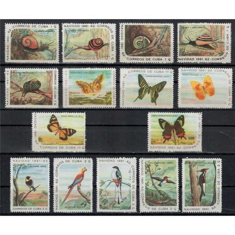 CUBA 1961 Natale 15v MNH**