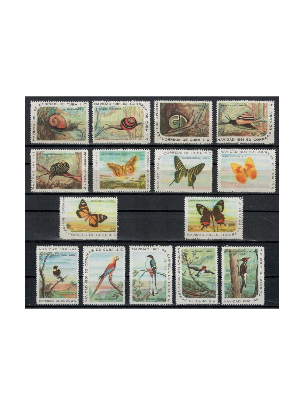 CUBA 1961 Natale 15v MNH**