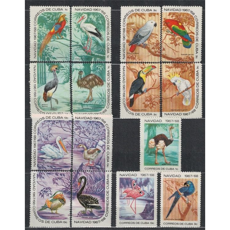CUBA 1967 Natale 15v MNH**