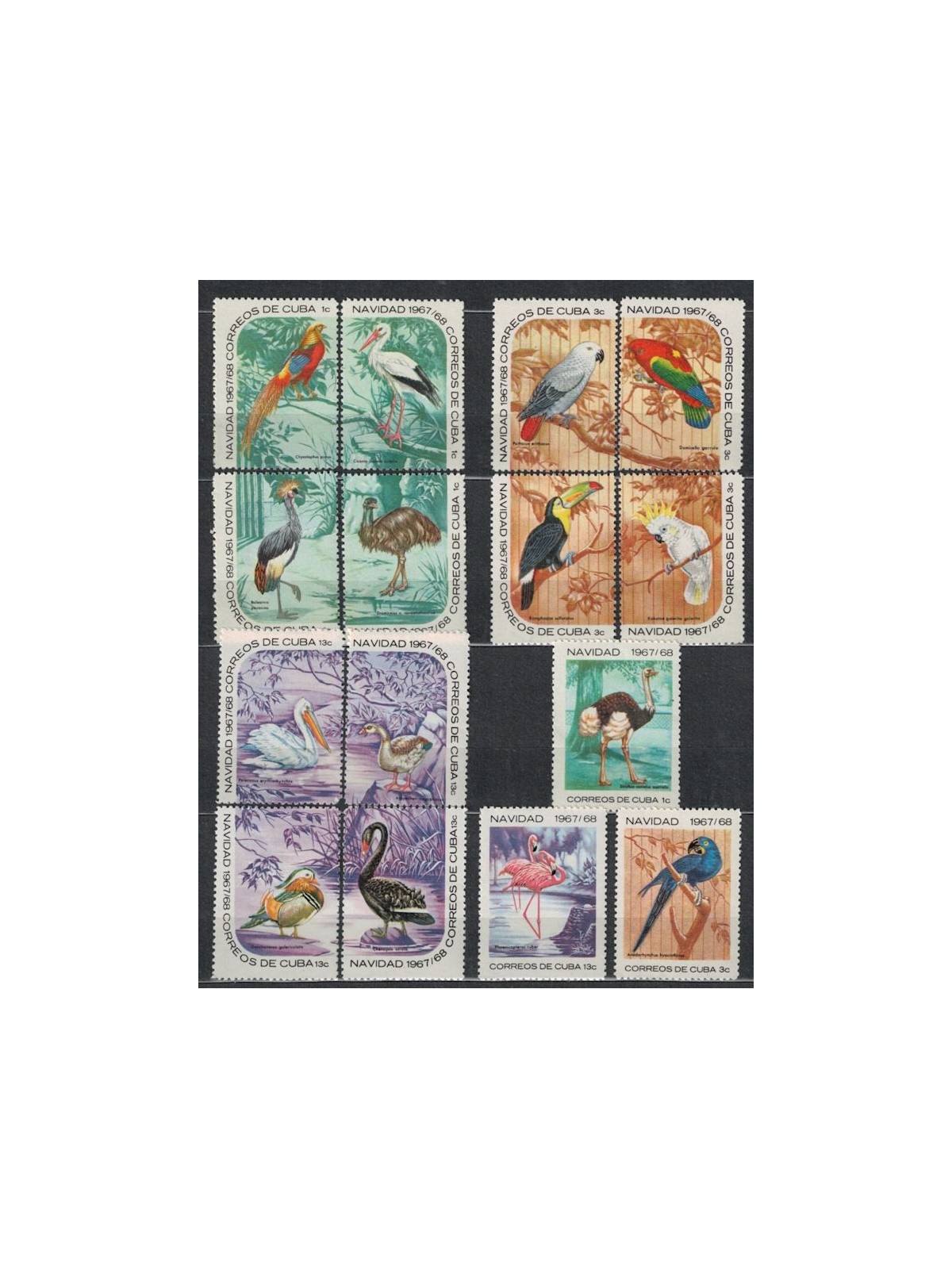 CUBA 1967 Natale 15v MNH**