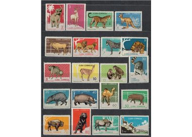 CUBA 1964 Animali dello zoo 20v MNH**