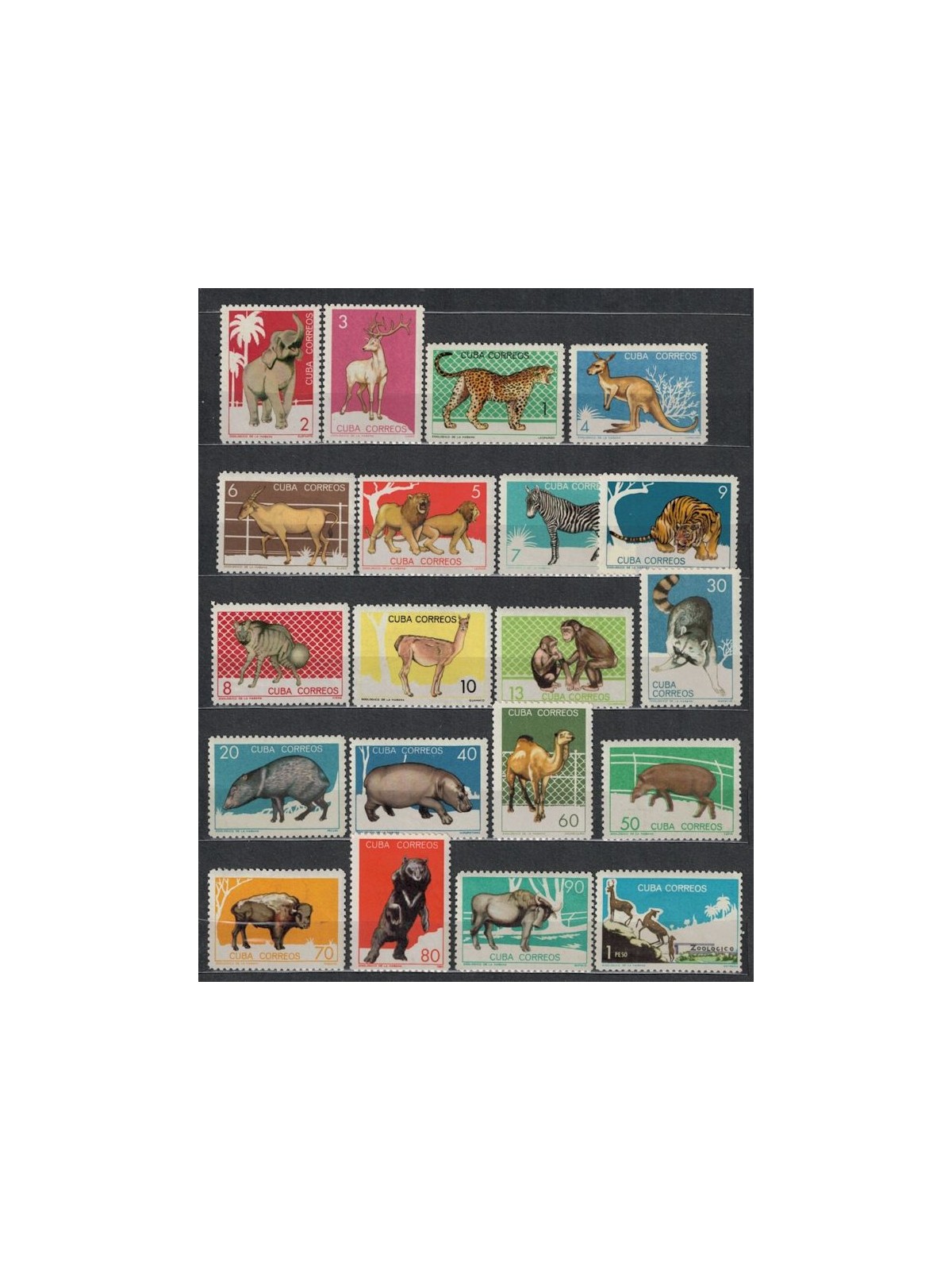 CUBA 1964 Zoo animals 20v MNH**