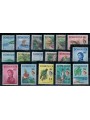 DOMINICA 1963 Serie ordinaria 17v MNH**