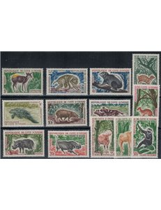 COSTA D'AVORIO 1963-64 Caccia e turismo 13v MNH**