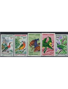 DAHOMEY 1966-67 Birds 5v MNH**