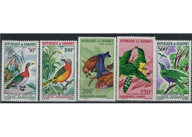 DAHOMEY 1966-67 Uccelli - Birds 5v MNH**