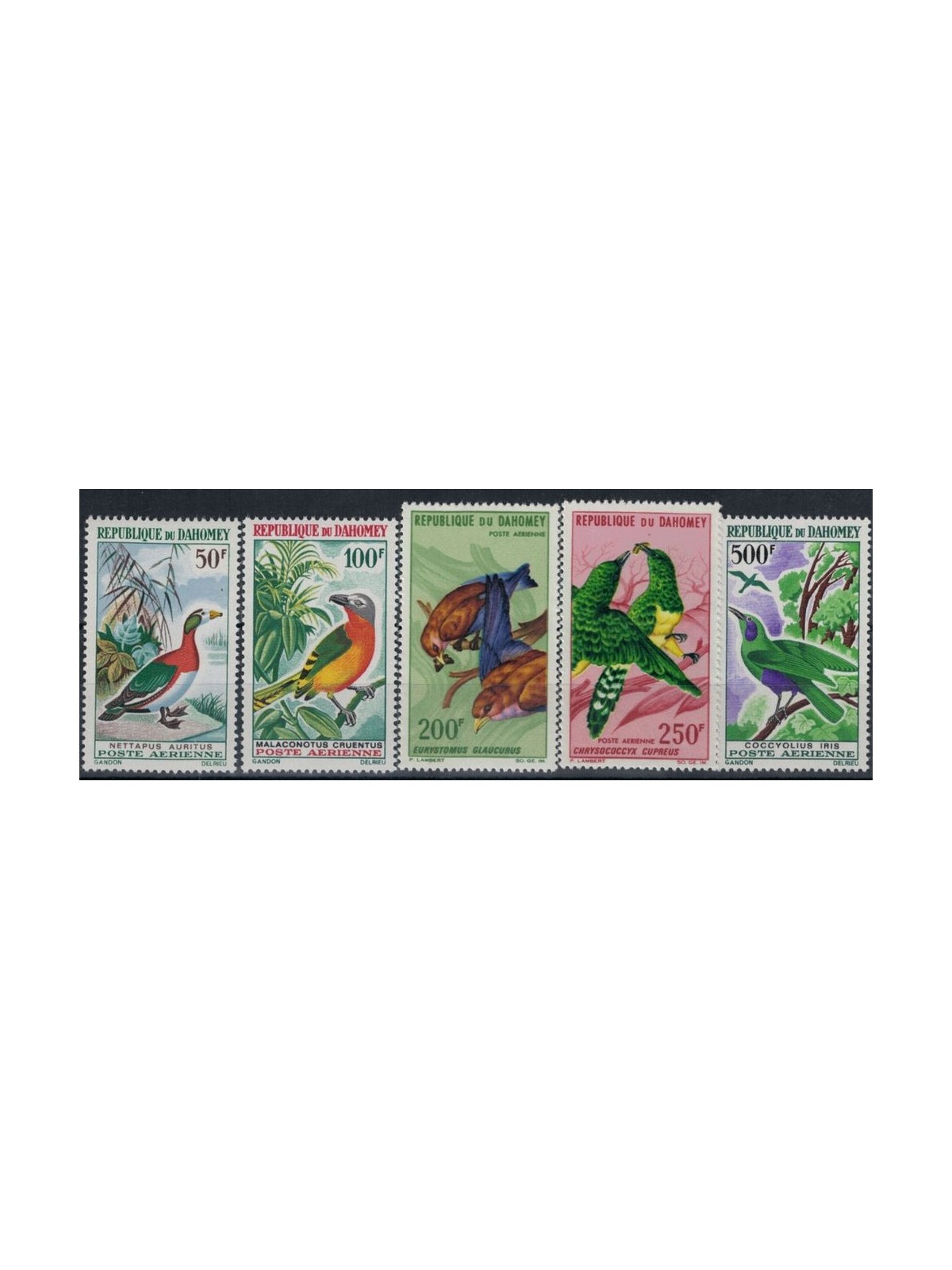 DAHOMEY 1966-67 Uccelli - Birds 5v MNH**