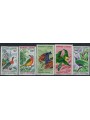 DAHOMEY 1966-67 Birds 5v MNH**
