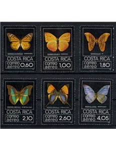 COSTA RICA 1979 Fauna, butterflies 6v MNH**