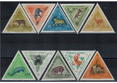 COSTA RICA 1963 Fauna, animals 10v MNH**