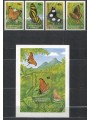 DOMINICA 1982 Fauna, farfalle 4v + 1 BF MNH**