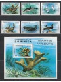 DOMINICA 1979 Fauna dei Caraibi 6v + 1 BF MNH**