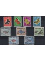 CUBA 1958 Felipe Poey, pesci e farfalle 9v MNH**