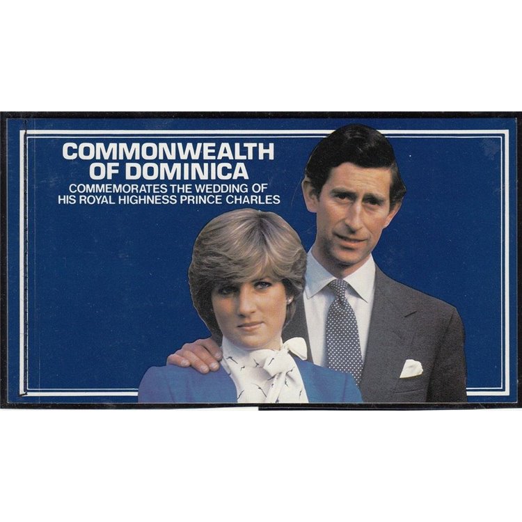 DOMINICA 1981 Charles and Diana Royal Wedding 1 booklet MNH**