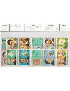 CUBA 1989 Storia dell'America latina 20v MNH**