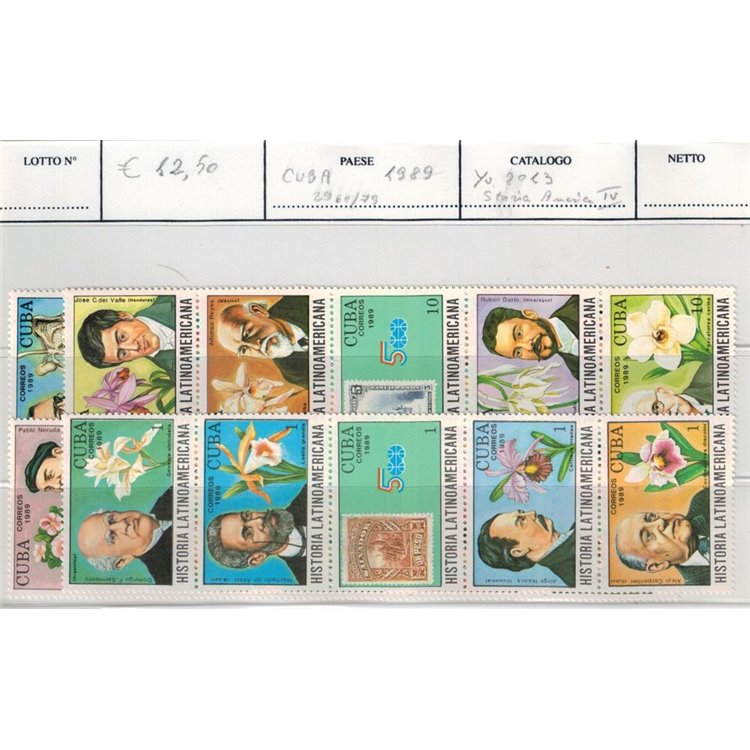 CUBA 1989 History of Latin America 20v MNH**