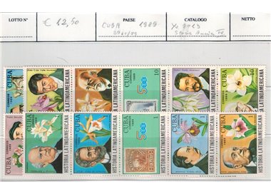 CUBA 1989 History of Latin America 20v MNH**