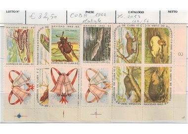 CUBA 1962 Christmas 15v MNH**