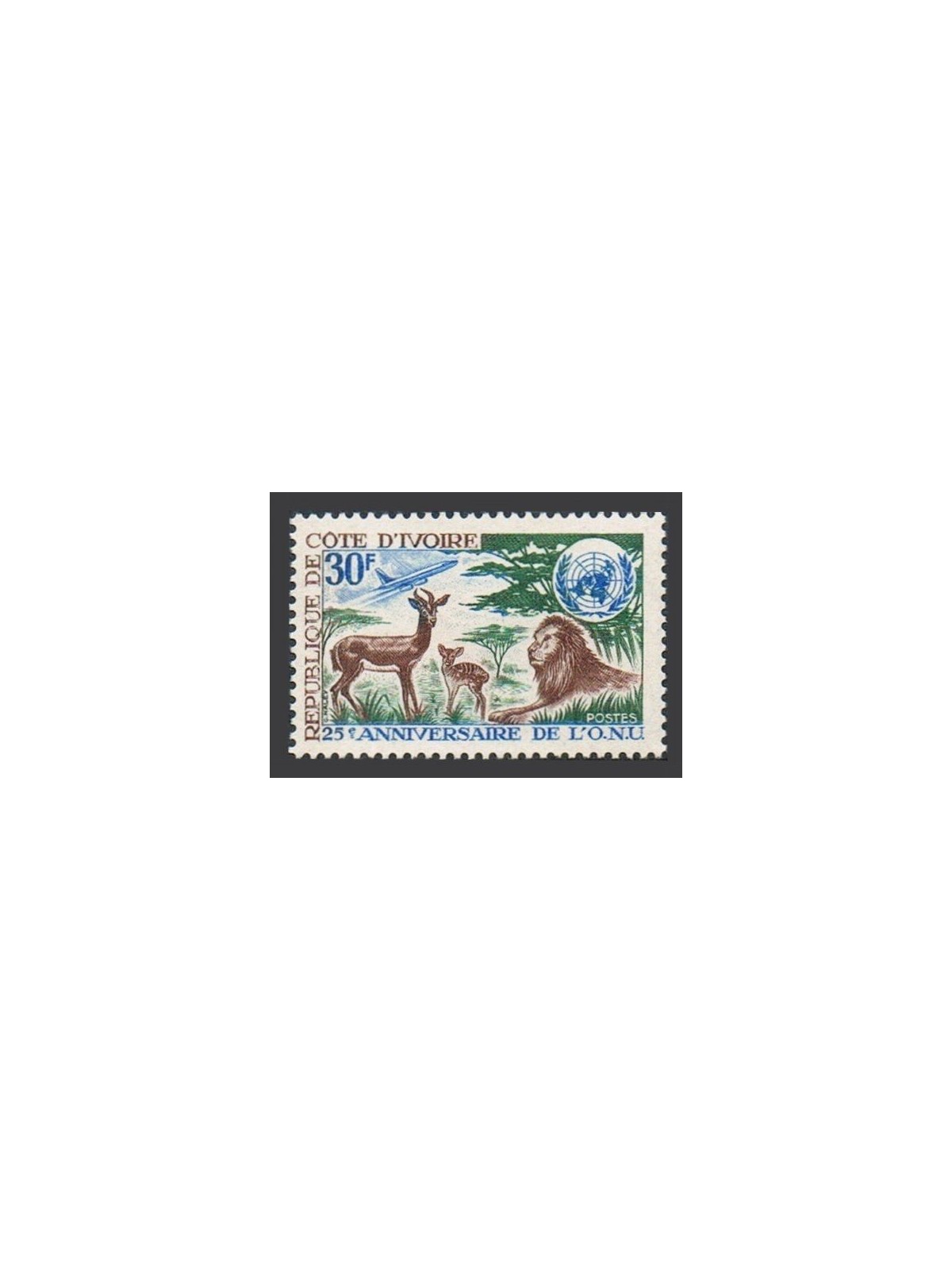 COSTA D'AVORIO 1970 Anniversario ONU 1v MNH**