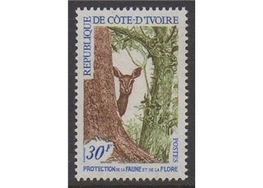 IVORY COAST 1968 Conservation of fauna and flora 1v MNH**