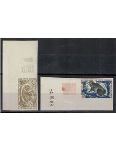 COSTA D'AVORIO 1963-64 Caccia e turismo (non dentellati) 2v MNH**
