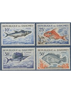 DAHOMEY 1965 Fauna marina, pesci - Fish 4v MNH**