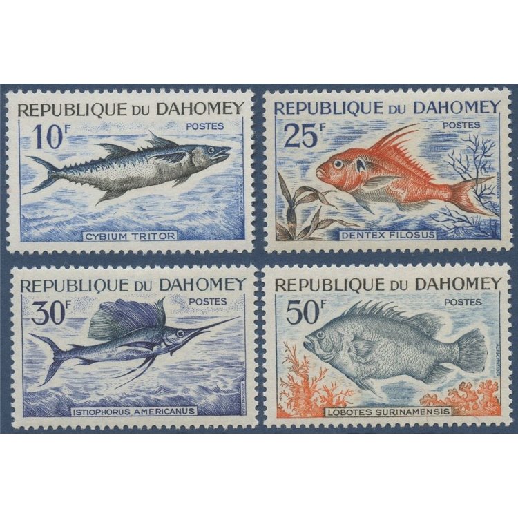 DAHOMEY 1965 Fauna marina, pesci - Fish 4v MNH**