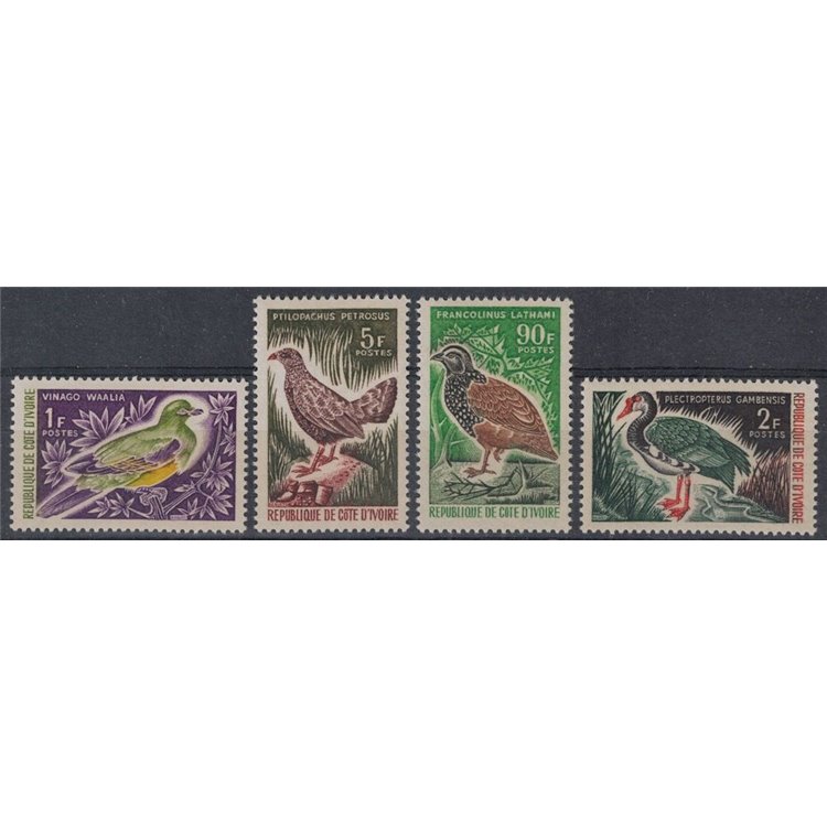 IVORY COAST 1966 Fauna, birds 4v MNH**