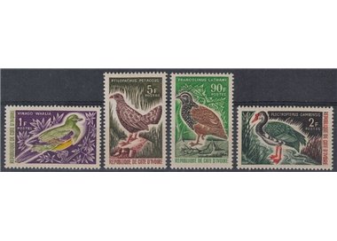 IVORY COAST 1966 Fauna, birds 4v MNH**