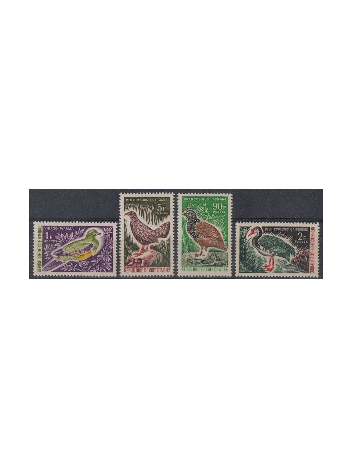 COSTA D'AVORIO 1966 Fauna, uccelli 4v MNH**