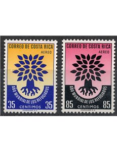 COSTA RICA 1960 Anno del rifugiato 2v MNH**