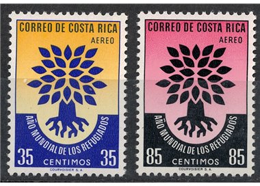 COSTA RICA 1960 Year of the Refugee 2v MNH**