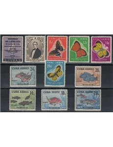 CUBA 1958 Felipe Poey 11v MNH**