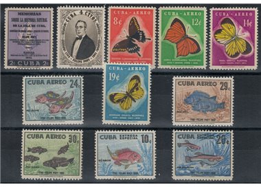 CUBA 1958 Felipe Poey 11v MNH**