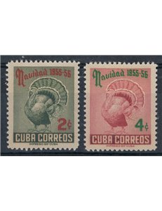 CUBA 1955 Christmas 2v MNH**