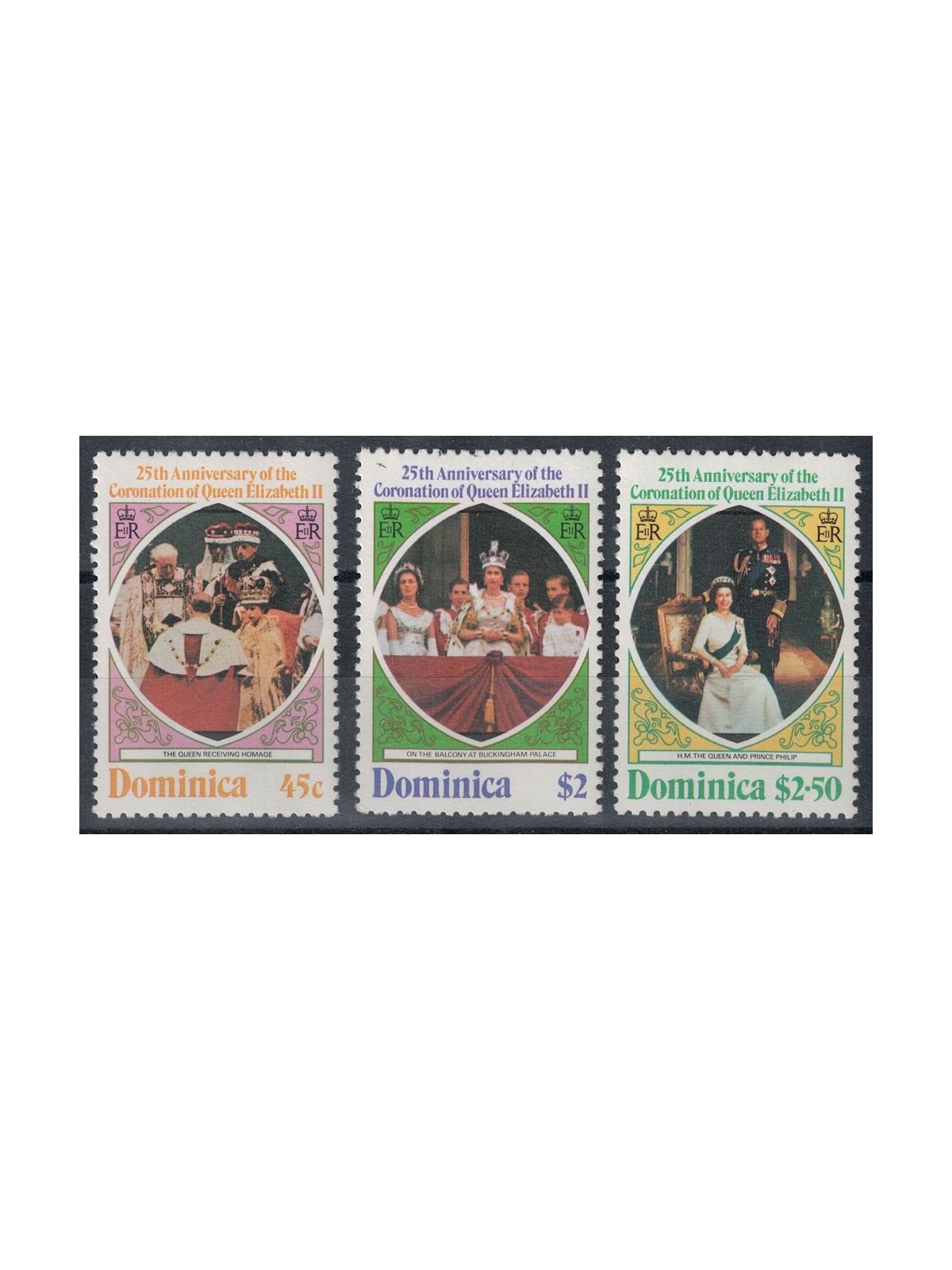 DOMINICA 1978 Silver Jubilee 3v MNH**