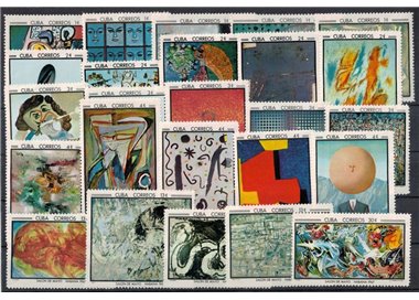 CUBA 1967 Salon de Mayo, Works of Art 25v MNH**
