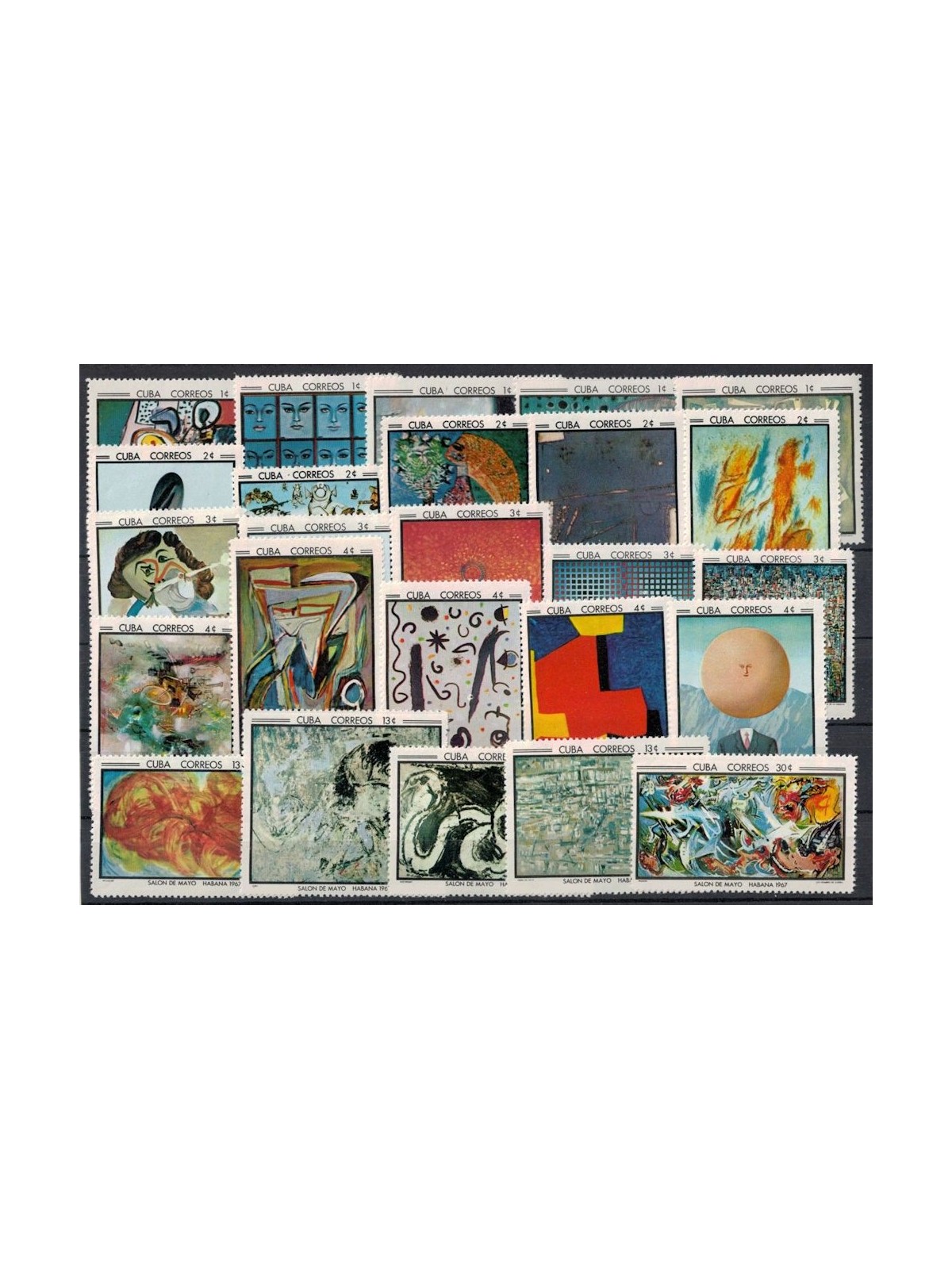 CUBA 1967 Salon de Mayo, Opere d'Arte 25v MNH**