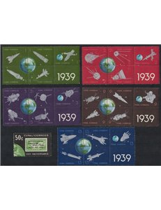 CUBA 1964 Postal rocket 26v MNH**