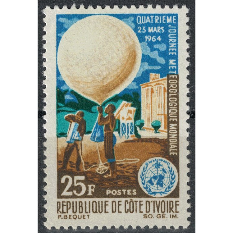 IVORY COAST 1964 Meteorological Day MNH**