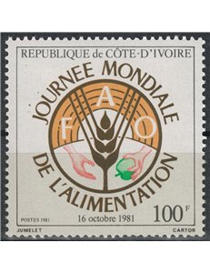 COSTA D'AVORIO 1981 Giornata dell'alimentazione MNH**