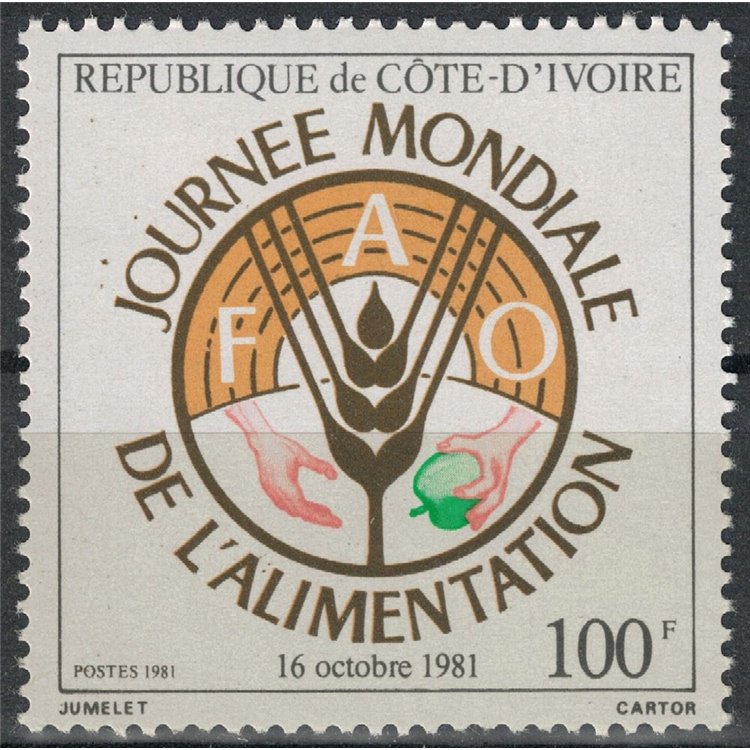 COSTA D'AVORIO 1981 Giornata dell'alimentazione MNH**