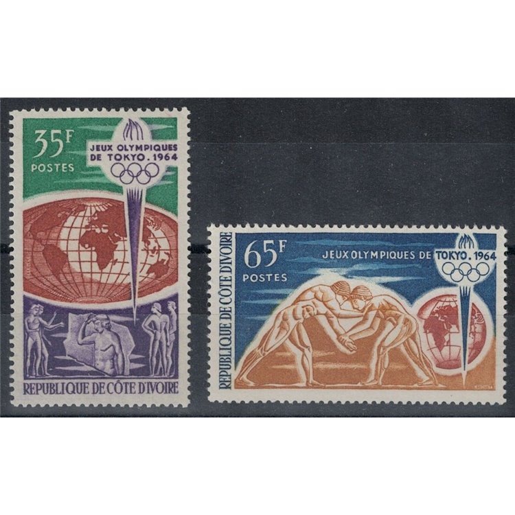 IVORY COAST 1964 Olympic Games 2v MNH**