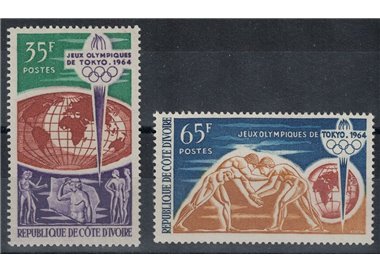 IVORY COAST 1964 Olympic Games 2v MNH**