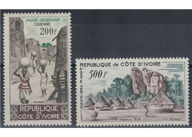 IVORY COAST 1962 Landscapes, airmail 2v MNH**