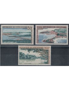 IVORY COAST 1963 Landscapes, airmail 3v MNH**